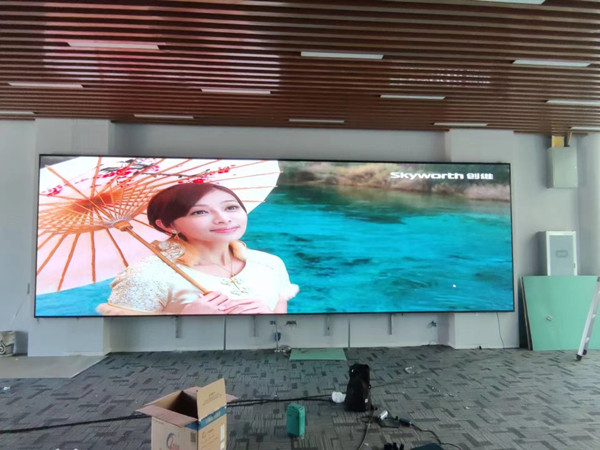 大安P1.53led小间距屏安装案例